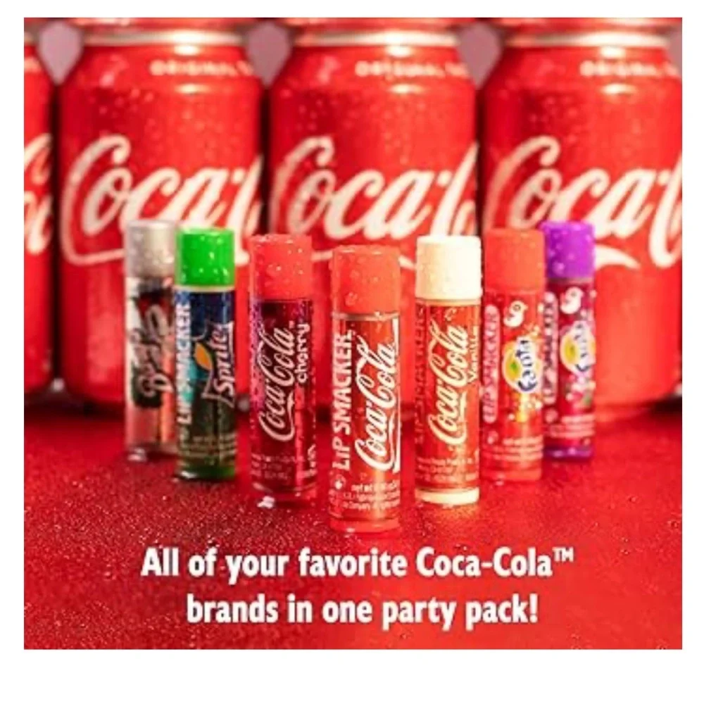 Lip Smacker Coca-Cola Flavored Balm, 8 Count, Flavors Coke,